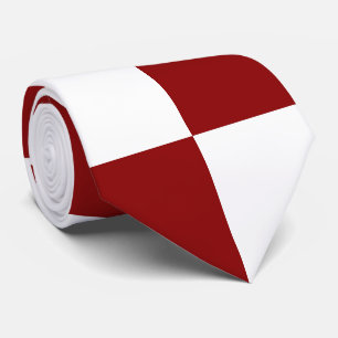 Red White Schachbrett Krawatte