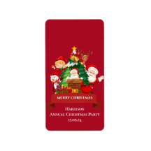 Red & White Simple Frohe Weihnachten