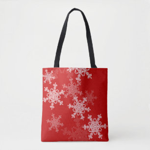 Red White Snowflakes Minimalistisch Weihnachten