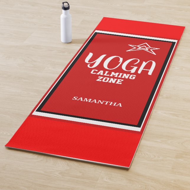 Red White Star Yoga Calming Zone Yogamatte (Beispiel)