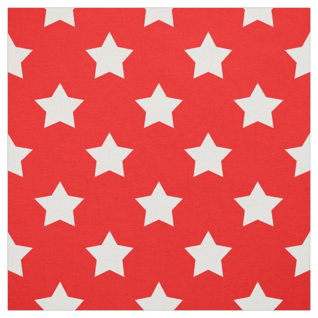 Red White Stars Muster dekorative Textil Stoff (Muster)