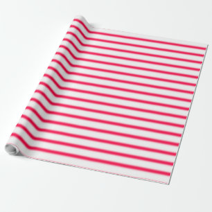 Red White Striped Classic Weihnachten Nostalgisch Geschenkpapier