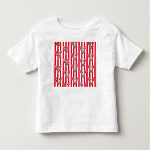 Red White Stripes Lollipops Hearts Kleinkind T-shirt