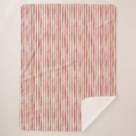 Red White Stripes   Sherpadecke