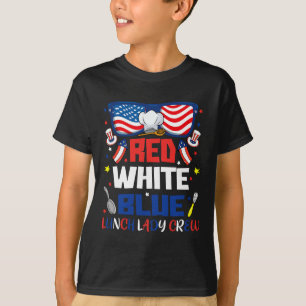 Red White Sungles Mittag Lady Crew 4. Juli T-Shirt