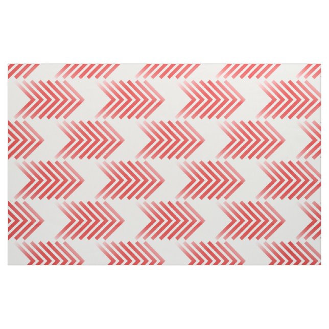 Red White Tribal Arrow Muster Fabric Stoff (Fat Quarter (45,7 x 55,9 cm))