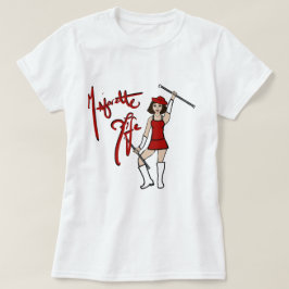 Red White Twirl Girl T - Shirt