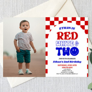 Red White & Two 4. Juli 2010 Party Einladung