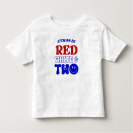 Red White & Two 4. Juli 2010 Party Kleinkind T-shirt