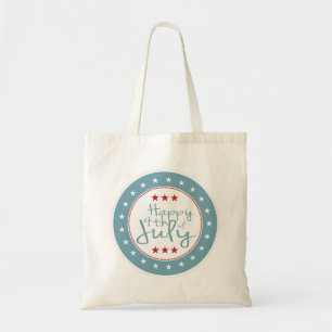 Red White und Blue 4. Juli Tote Tag Tragetasche