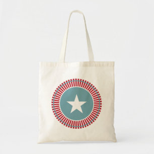 Red White und Blue 4. Juli Tote Tag Tragetasche