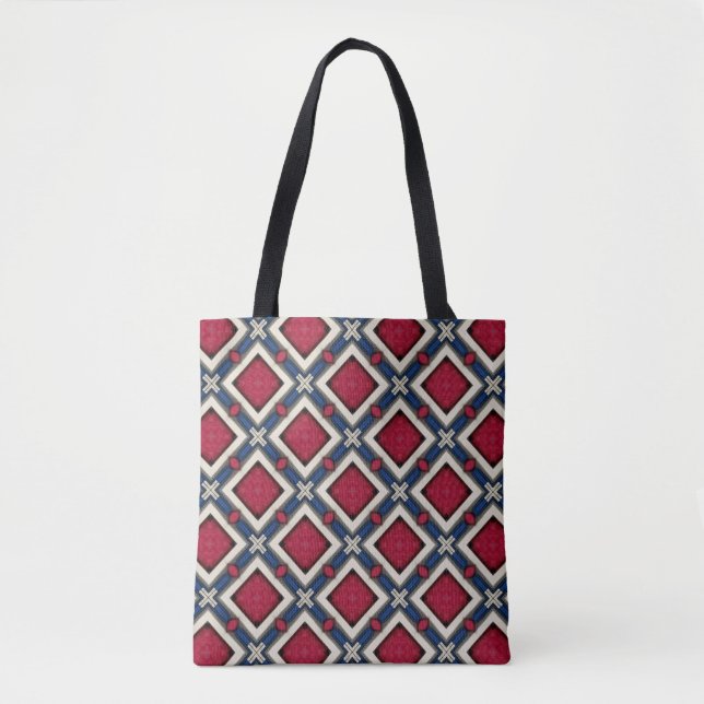 Red White und Blue Diamond Muster (Vorderseite)