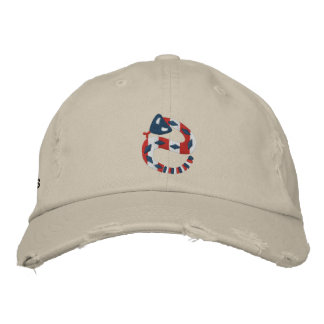 Red White und Blue Rattler Bestickte Baseballkappe