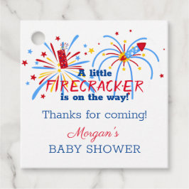 Red White und Due 4. Juli Baby Duwer Favors Geschenkanhänger