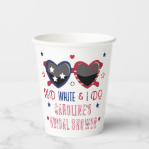 Red White und ich machen Herz Sonnenbrillen Brautp