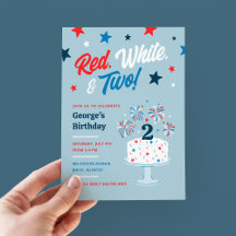 Red White und Two 2. Geburtstags Party