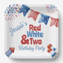 Red White und Two Birthday Party
