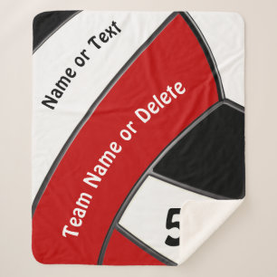 Red, White Volleyball Geschenk für Senior Night Sherpadecke