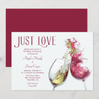 Red White Wine Dance Just Liebe Hochzeit