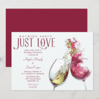 Red White Wine Nichts Extravagant nur Liebe Hochze