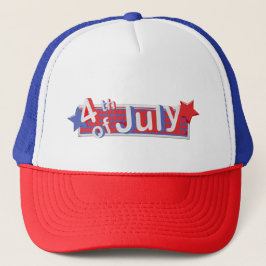 Red, Whund Blue Patriotic Baseball Cap Truckerkappe