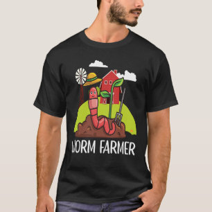 Red Wiggler Worm Compound Fun Bauer T-Shirt