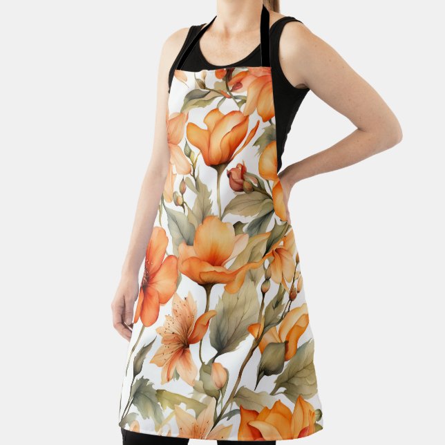 Red Wild Blume Schürze (InSitu)