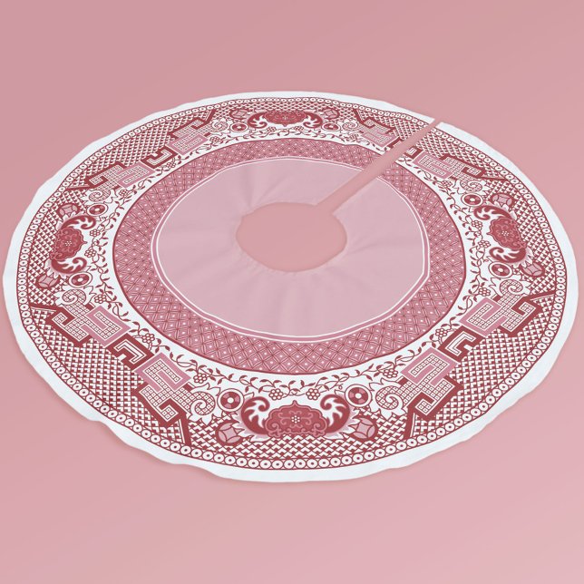 Red Willow Tree Skirt Polyester Weihnachtsbaumdecke (Von Creator hochgeladen)