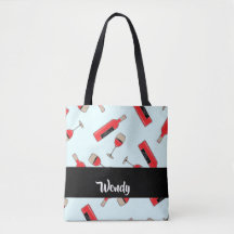 Red wine bottles and glasses pattern