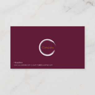 Red Wine Business Card Visitenkarte