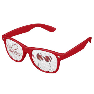 Red Wine Cheers Party Eyeglasses Sonnenbrille