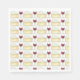 Red Wine Degustation Brie Cheese Cocktail Party Ev Serviette