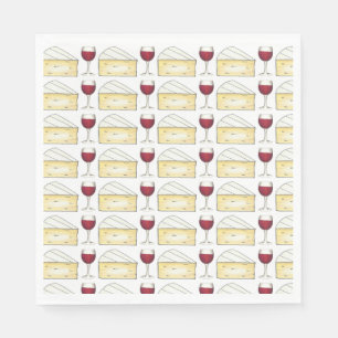 Red Wine Degustation Brie Cheese Cocktail Party Ev Serviette