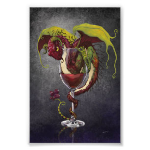 Red Wine Dragon 4x6 Print Fotodruck