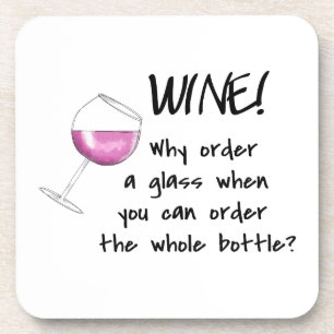 Red Wine Funny Word Sprichwort Party trinken Getränkeuntersetzer