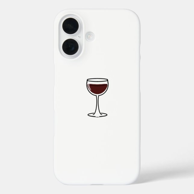 Red Wine Glass Case-Mate iPhone Hülle (Rückseite)