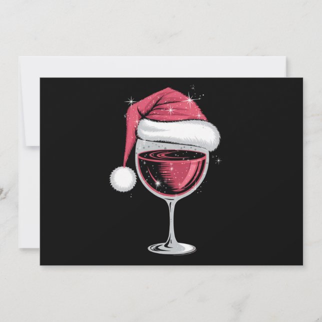 Red Wine Glass Weihnachten Weihnachten Weihnachten (Vorderseite)