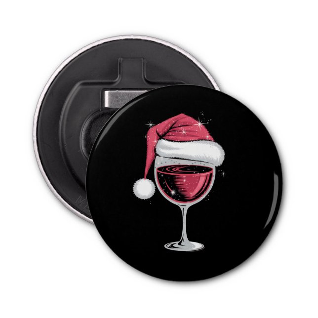 Red Wine Glass Weihnachten Weihnachten Weihnachten Flaschenöffner (Vorderseite)