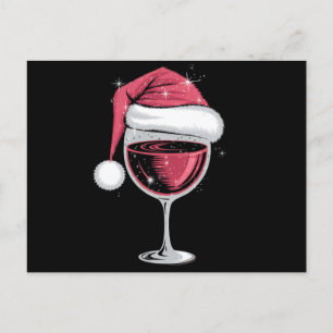 Red Wine Glass Weihnachten Weihnachten Weihnachten Postkarte
