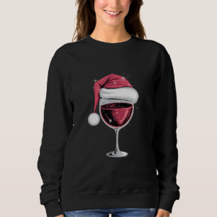Red Wine Glass Weihnachten Weihnachten Weihnachten Sweatshirt