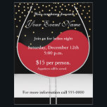 Red Wine Gold & Black Chic Event Flyer Poster<br><div class="desc">Red Wine Gold & Black Chic Event Flyer Poster. Passen Sie die Vorder- und Rückseite mit Text an.</div>