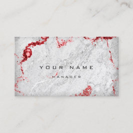 Red Wine Gray Marble Stone Gray Manager Abstrakt Visitenkarte