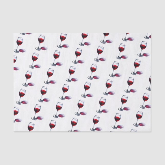 Red Wine Lover Geschenk Seidenpapier (Vorderseite)