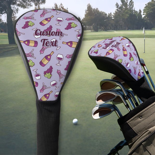 Red Wine Pattern Golf Head Cover Headcover (Von Creator hochgeladen)