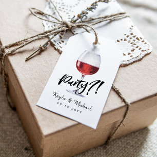 Red Wine Style Occassion Celebration Geschenkanhänger