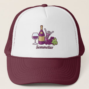 Red Wine Trucker Hat Truckerkappe