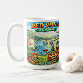 Red Wing, Minnesota Souvenir Gift Latte Mug Kaffeetasse