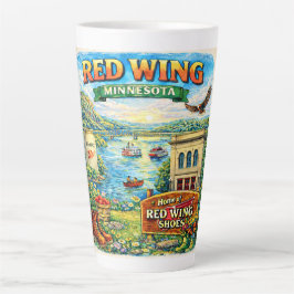 Red Wing, Minnesota Souvenir Gift Latte Mug Milchtasse