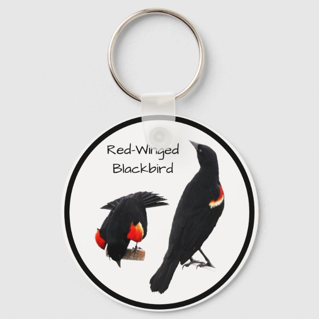 Red-Winged Blackbird Schlüsselanhänger (Vorderseite)