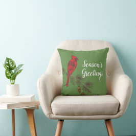 Red Winter Kardinal Personalisiert Kissen